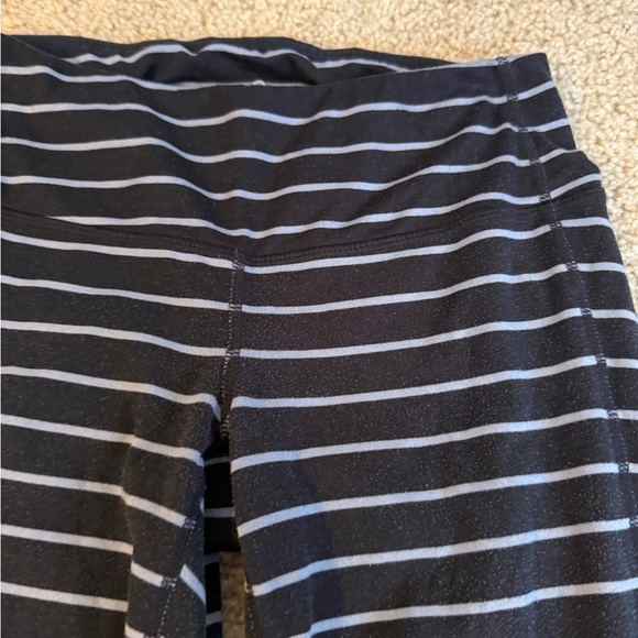 Athleta Black and Gray Striped Leggings - Picture 4 of 7